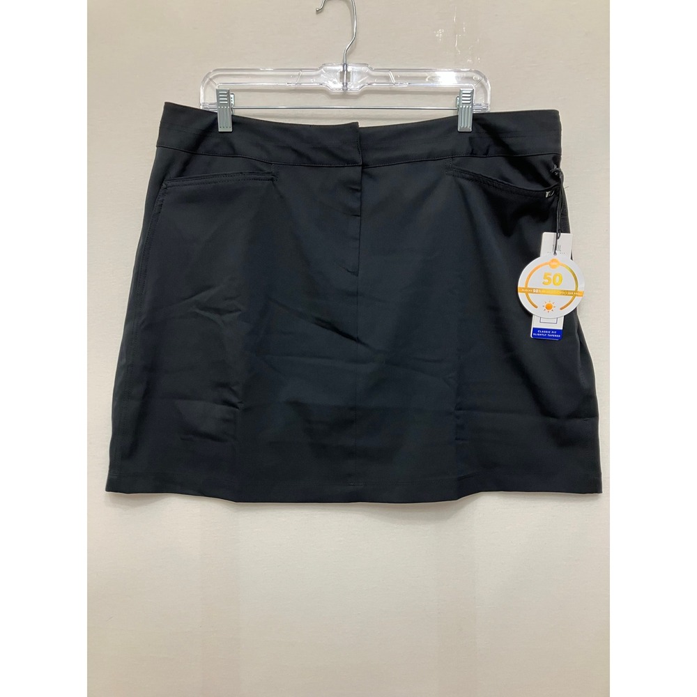 New Tail Classic Skort size 16 Onyx Black UPF 50 Golf Tennis Active Pickleball